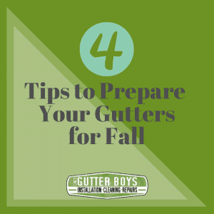 Blog graphic – 4 tips to prepare your gutters for fall